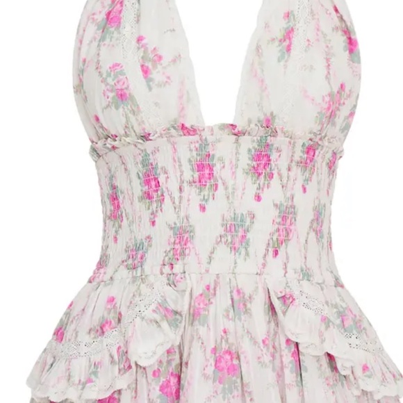 LoveShackFancy Dresses & Skirts - LoveShackFancy Pink Floral Mini Dress